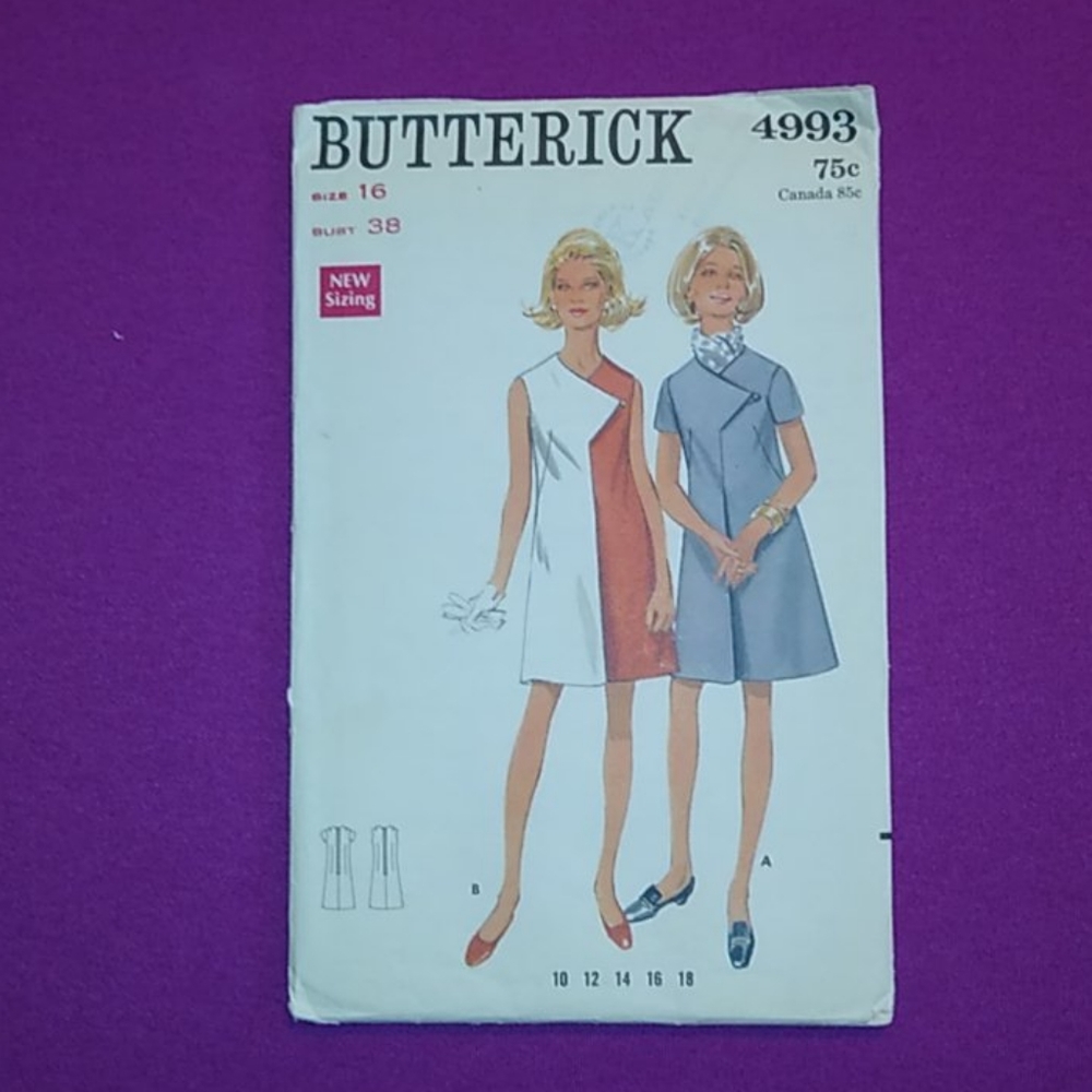 Butterick 4993 Vintage Pattern Uncut